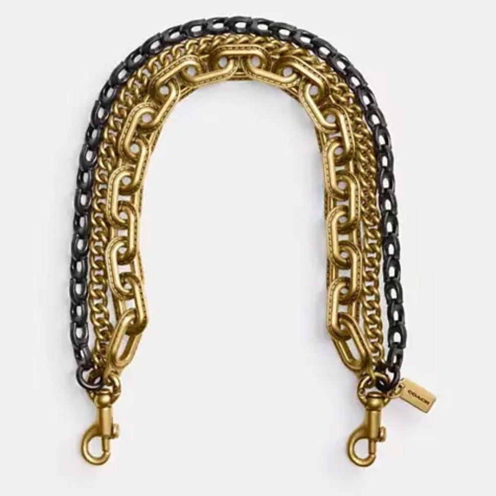 COACH Large Kisslock Frame Bag, Wallet, Bag Chain NEW W/TAGS Dark Brown CBR51 - Picture 10 of 15